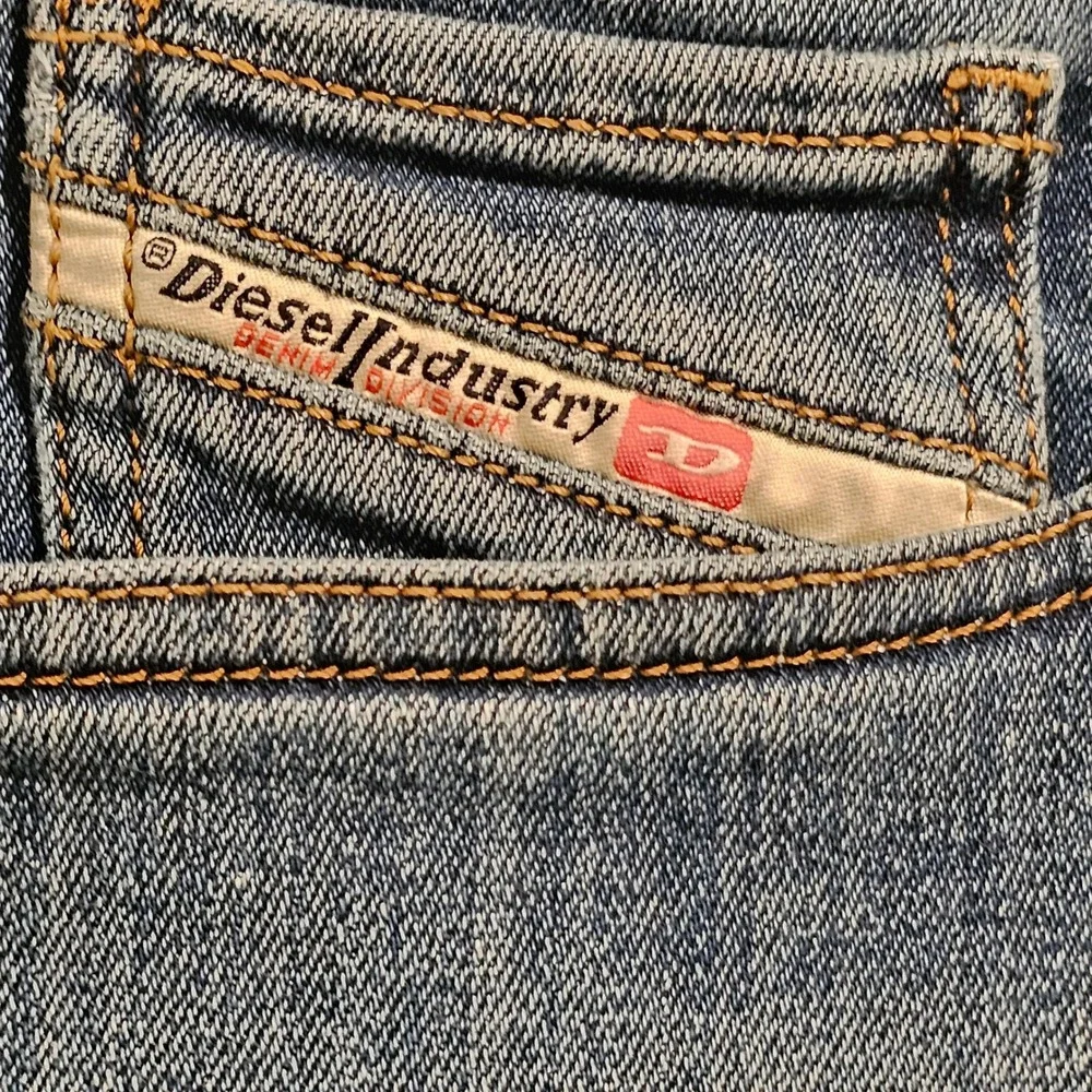 Diesel Zatiny Bootcut Jeans Mens W34 L32 Blue Medium Wash Stretch 09A80‎